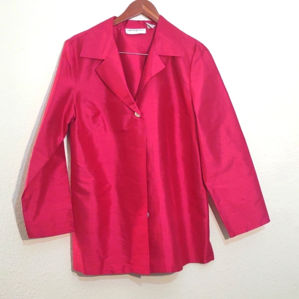 PRE OWNED BLOOMINGDALE'S HAS FLAWS COLOR PINK SIZE 12 100% SILK